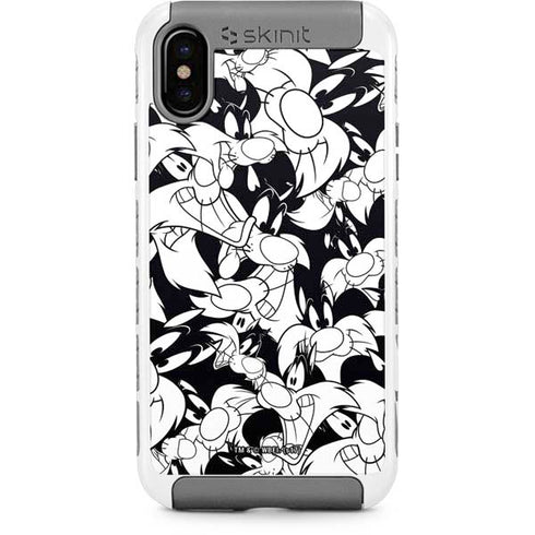 Looney Tunes Sylvester Super Sized Pattern iPhone Cases