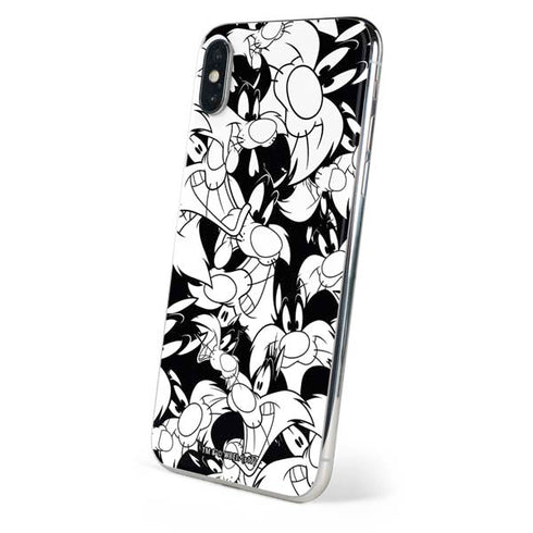 Looney Tunes Sylvester Super Sized Pattern iPhone XS Max Skin