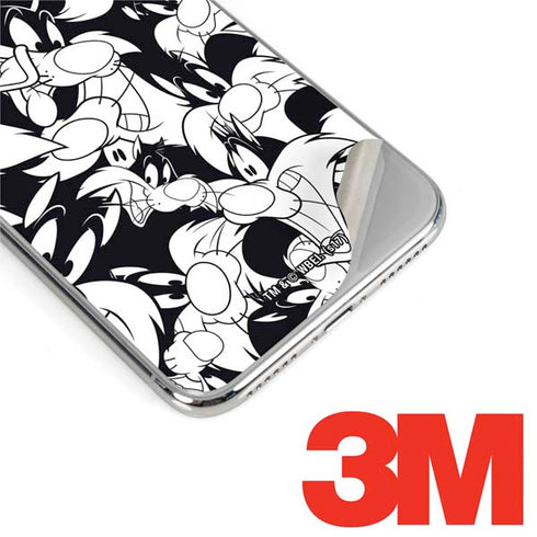 Looney Tunes Sylvester Super Sized Pattern iPhone XS Max Skin