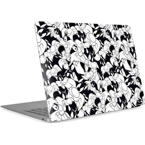 Looney Tunes Sylvester Super Sized Pattern Apple MacBook Air Skin