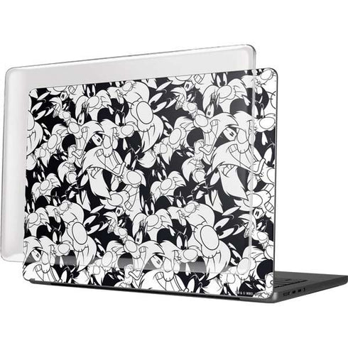 Looney Tunes Sylvester Super Sized Pattern MacBook Pro 14in (2021-24) Case plus Skin