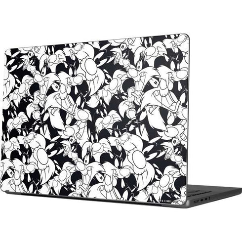 Looney Tunes Sylvester Super Sized Pattern Apple MacBook Pro 14-inch Skin