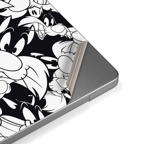 Looney Tunes Sylvester Super Sized Pattern Apple MacBook Pro 14-inch Skin