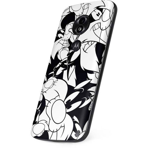 Looney Tunes Sylvester Super Sized Pattern Moto E5 Play Skin