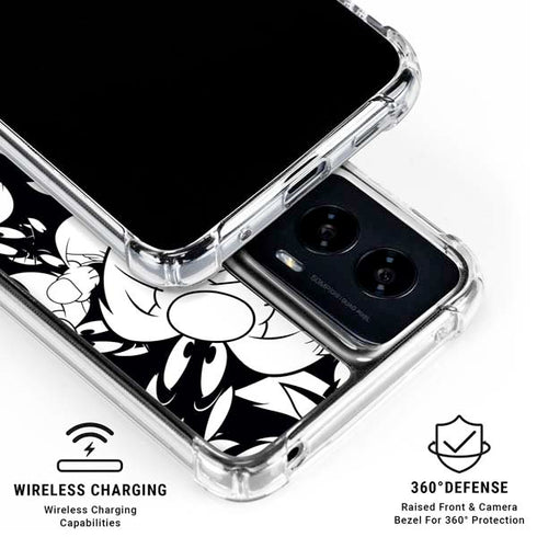 Looney Tunes Sylvester Super Sized Pattern Moto G Power 5G (2024) Clear Case