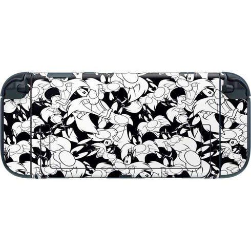 Looney Tunes Sylvester Super Sized Pattern Nintendo Switch 2 (2025) with Joy-Con Skin