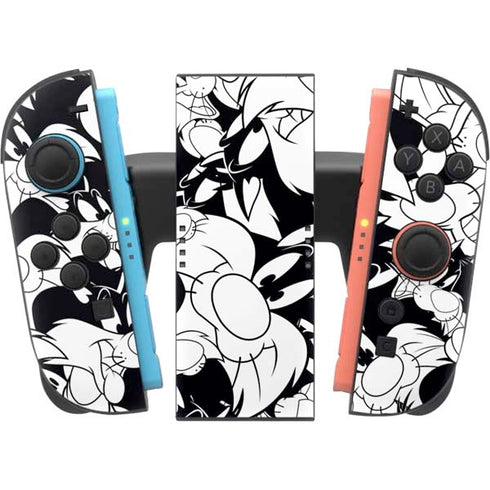 Looney Tunes Sylvester Super Sized Pattern Nintendo Switch 2 (2025) Joy-Con Controller Skin