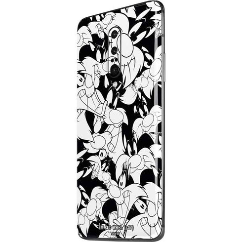 Looney Tunes Sylvester Super Sized Pattern OnePlus 7 Pro Skin