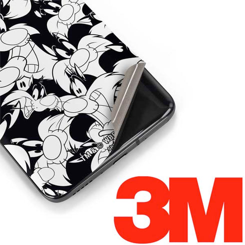 Looney Tunes Sylvester Super Sized Pattern OnePlus 7 Pro Skin