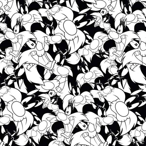 Looney Tunes Sylvester Super Sized Pattern PS4 Console and Controller Bundle Skin