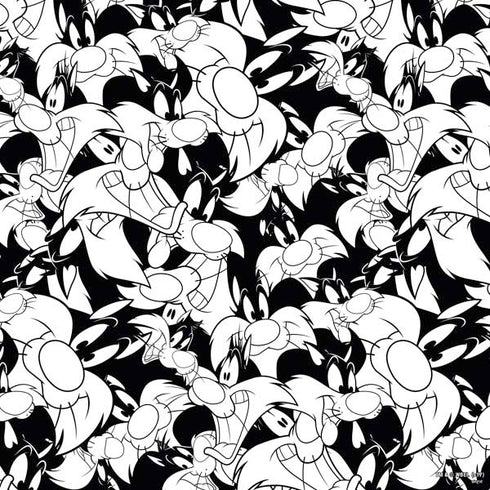 Looney Tunes Sylvester Super Sized Pattern PS4 Console Skin