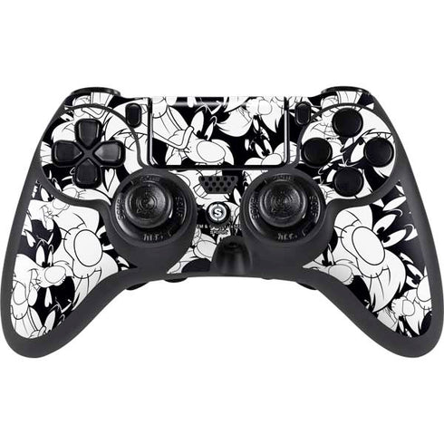 Looney Tunes Sylvester Super Sized Pattern PlayStation PS4 Skins