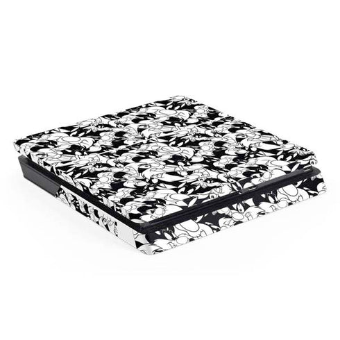 Looney Tunes Sylvester Super Sized Pattern PS4 Slim Skin