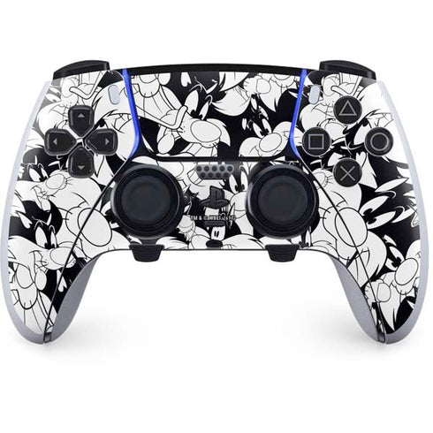 Looney Tunes Sylvester Super Sized Pattern PlayStation PS5 Skins