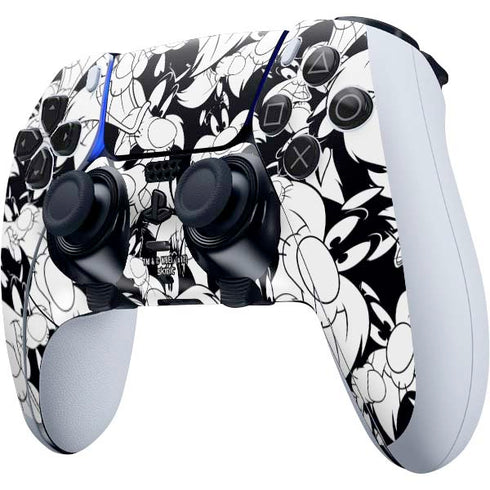 Looney Tunes Sylvester Super Sized Pattern PS5 DualSense Edge Pro Controller Skin