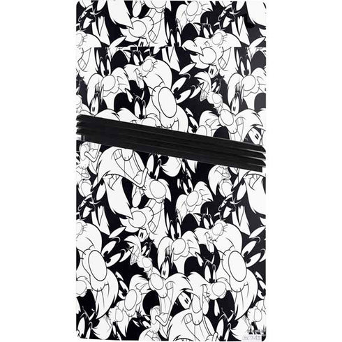 Looney Tunes Sylvester Super Sized Pattern PS5 Pro Bundle Skin