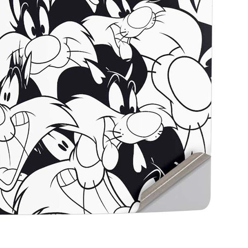 Looney Tunes Sylvester Super Sized Pattern PS5 Pro Disk Console Skin