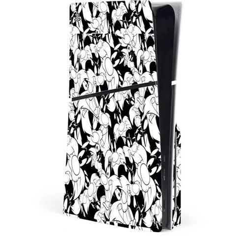 Looney Tunes Sylvester Super Sized Pattern PlayStation PS5 Skins