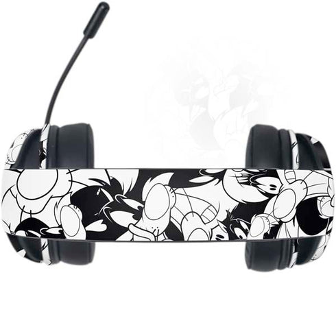 Looney Tunes Sylvester Super Sized Pattern Razer Kraken X Skin
