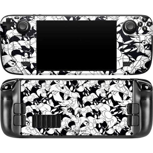 Looney Tunes Sylvester Super Sized Pattern Steam Deck Handheld Gaming Computer OLED Skin