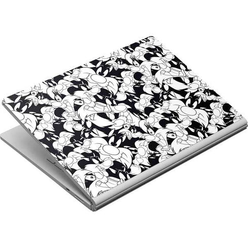 Looney Tunes Sylvester Super Sized Pattern Surface Book Skin