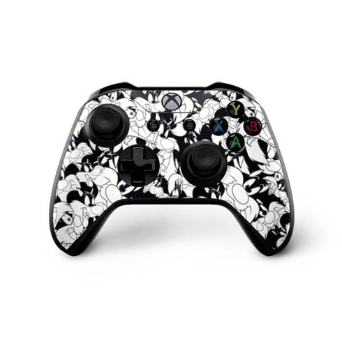 Looney Tunes Sylvester Super Sized Pattern Xbox One X Controller Skin