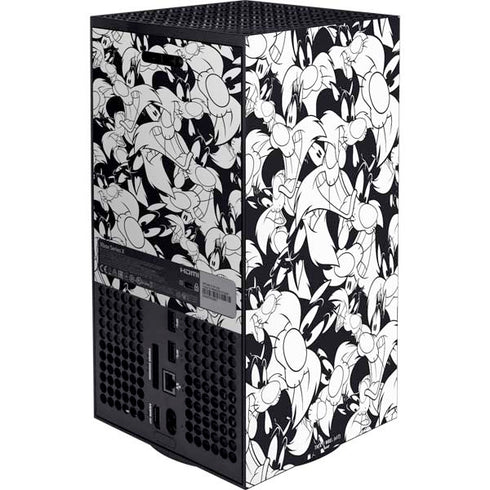 Looney Tunes Sylvester Super Sized Pattern Xbox Series X Bundle Skin
