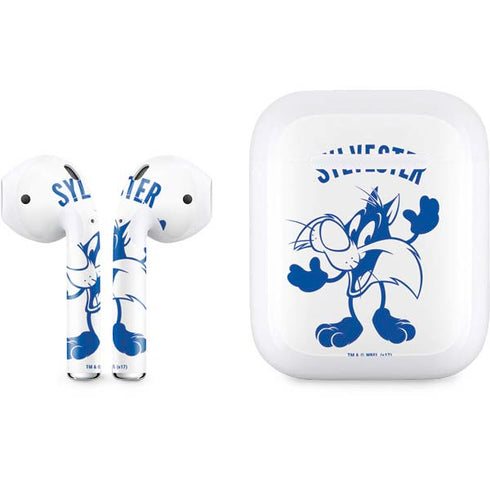 Looney Tunes Sylvester the Cat Big Head Apple AirPods Skin