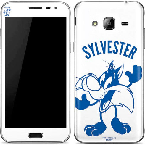 Looney Tunes Sylvester the Cat Big Head Galaxy J3 Skin