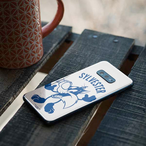 Looney Tunes Sylvester the Cat Big Head Galaxy S10e Skin