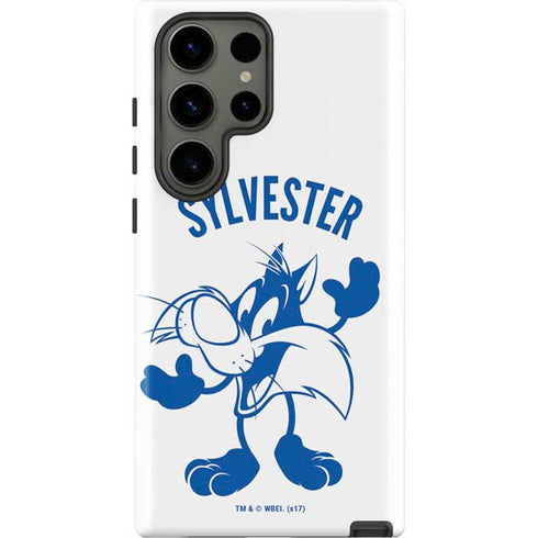 Looney Tunes Sylvester the Cat Big Head Galaxy S23 Ultra Pro Case