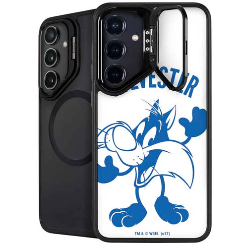 Looney Tunes Sylvester the Cat Big Head Galaxy S24 Plus Kickstand Case