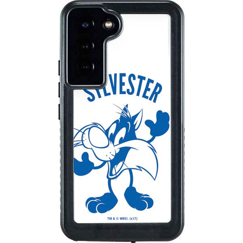 Looney Tunes Sylvester the Cat Big Head Galaxy S24 Plus Waterproof Case
