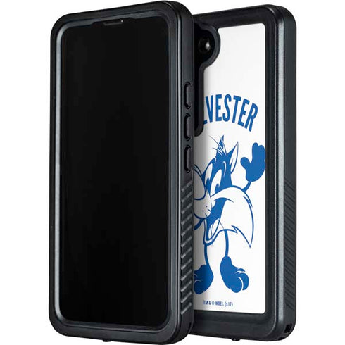 Looney Tunes Sylvester the Cat Big Head Galaxy S24 Plus Waterproof Case