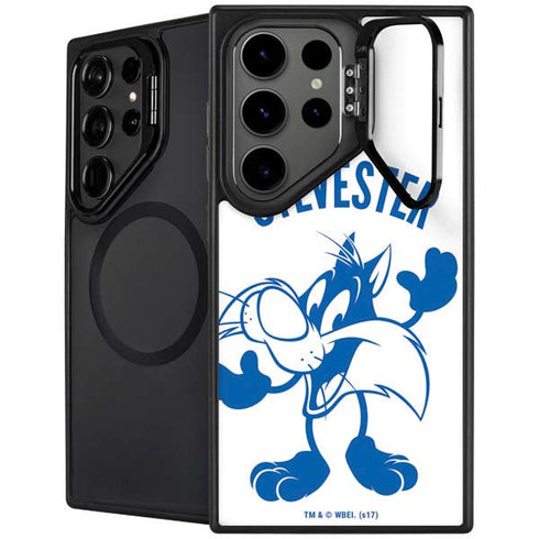 Looney Tunes Sylvester the Cat Big Head Galaxy S24 Ultra Kickstand Case