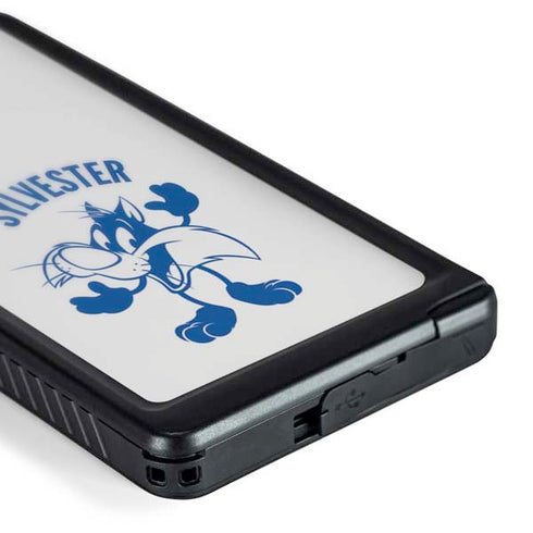 Looney Tunes Sylvester the Cat Big Head Galaxy S24 Ultra Waterproof Case