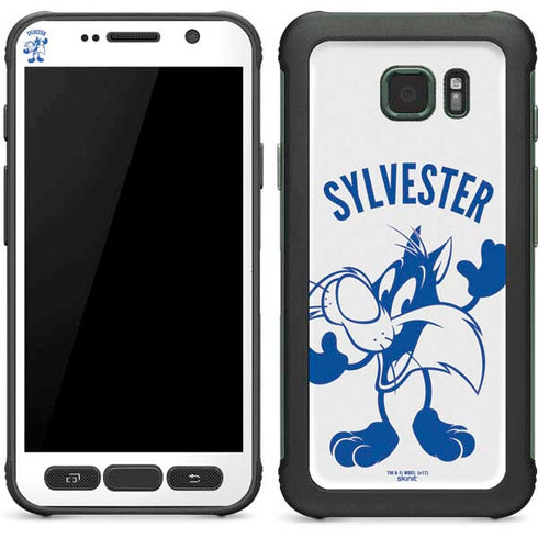 Looney Tunes Sylvester the Cat Big Head Galaxy S7 Active Skin