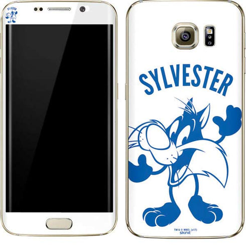 Looney Tunes Sylvester the Cat Big Head Galaxy S7 Edge Skin