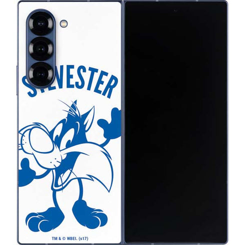 Looney Tunes Sylvester the Cat Big Head Galaxy Z Fold6 Skin