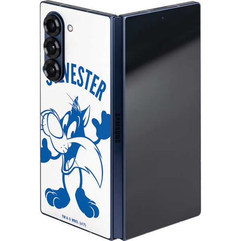 Looney Tunes Sylvester the Cat Big Head Galaxy Z Fold6 Skin