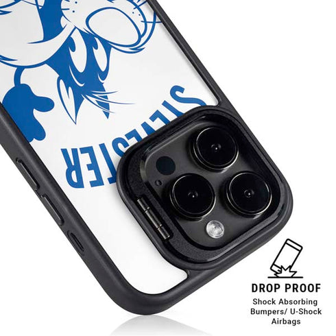 Looney Tunes Sylvester the Cat Big Head iPhone 15 Pro Kickstand Case