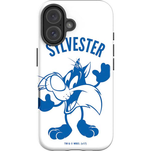 Looney Tunes Sylvester the Cat Big Head iPhone 16 Plus Impact Case