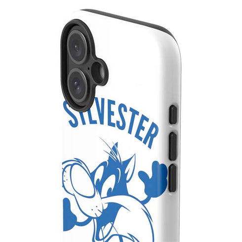 Looney Tunes Sylvester the Cat Big Head iPhone 16 Plus Impact Case