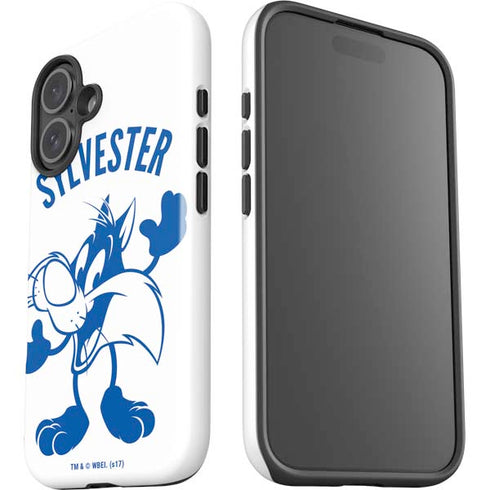 Looney Tunes Sylvester the Cat Big Head iPhone 16 Plus Impact Case