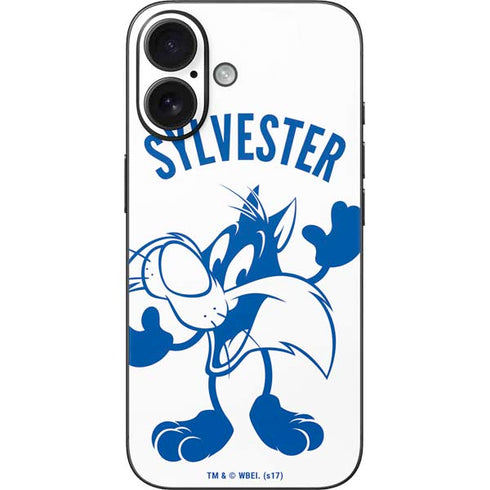 Looney Tunes Sylvester the Cat Big Head iPhone 16 Skin