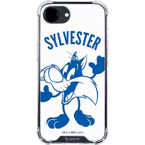 Looney Tunes Sylvester the Cat Big Head iPhone 16e Clear Case