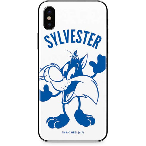 Looney Tunes Sylvester the Cat Big Head iPhone XS Skin