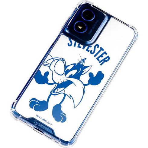 Looney Tunes Sylvester the Cat Big Head Moto G 5G (2024) Clear Case