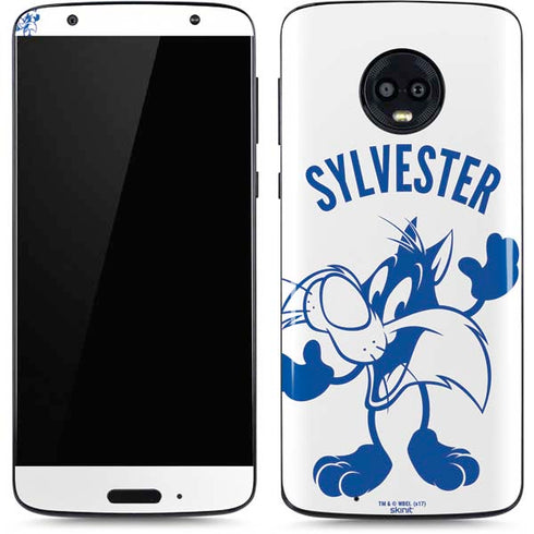 Looney Tunes Sylvester the Cat Big Head Moto G6 Skin