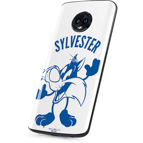 Looney Tunes Sylvester the Cat Big Head Moto G6 Skin